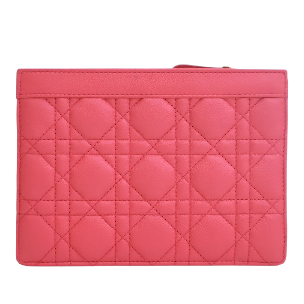 Pre-Loved Dior Supple Cannage Calfskin Caro Every Dior Pouch - Picture 4 of 12